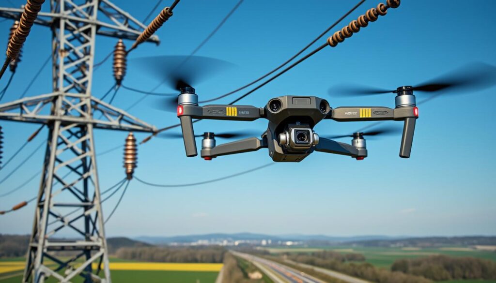 découvrez comment les drones d'inspection améliorent la sécurité des infrastructures en facilitant la maintenance efficace et précise des lignes électriques.